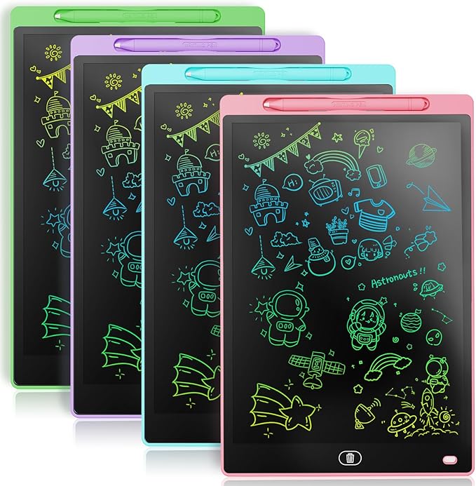 8.5" LCD Writing Tablet Blue for Kids 1–12 | Reusable Drawing & Writing Board